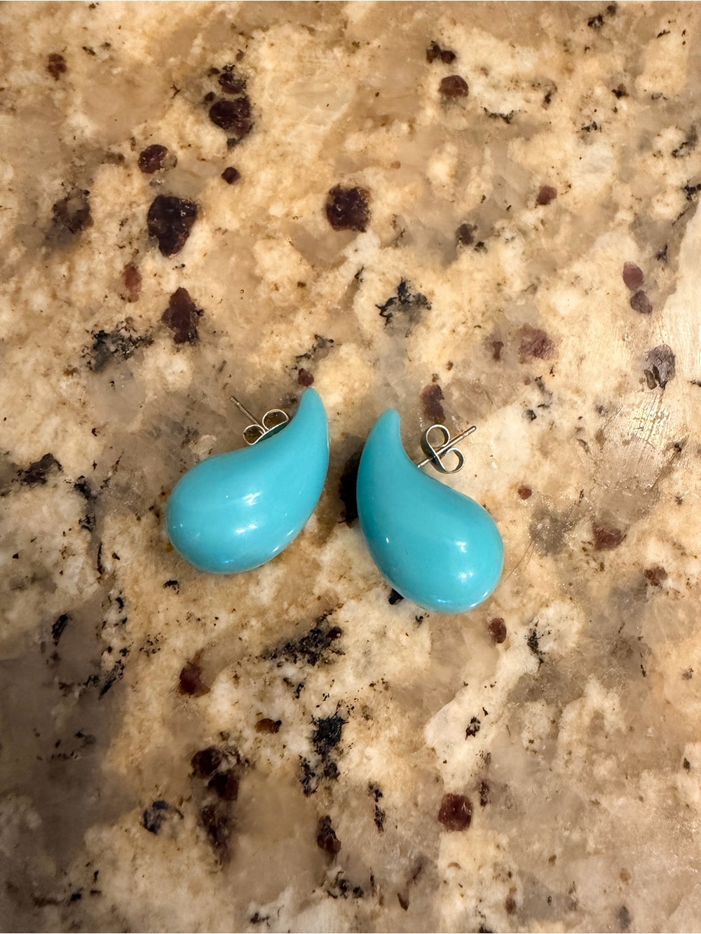 Lucky Brand Turquoise Teardrop Stud Earrings